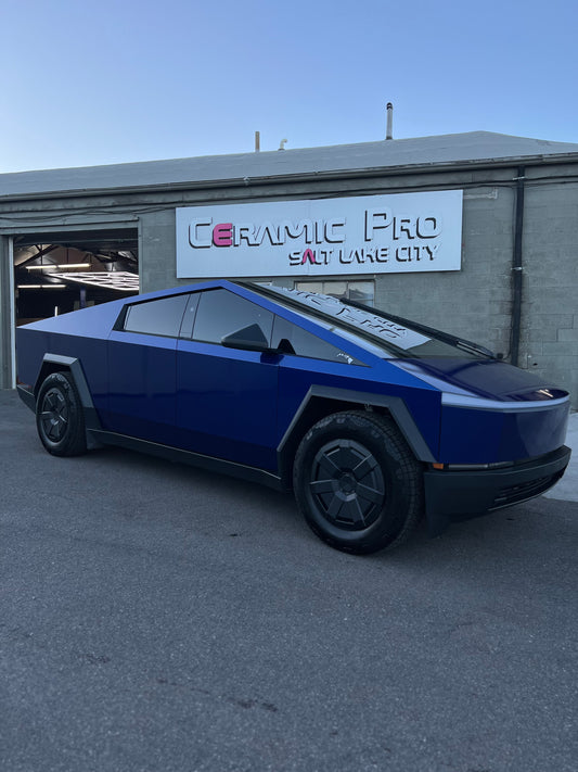 Unveiling the Future: A Look at Ceramic Pro Salt Lake City's 2024 Tesla Cybertruck with Vinyl Wrap Services