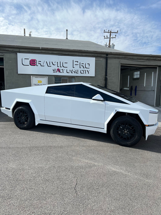 Introducing the Cyberbeast: Ceramic Pro Salt Lake City's Ultimate Ceramic Coating and Vinyl Wrap Services for the 2024 Tesla Cyber Truck!